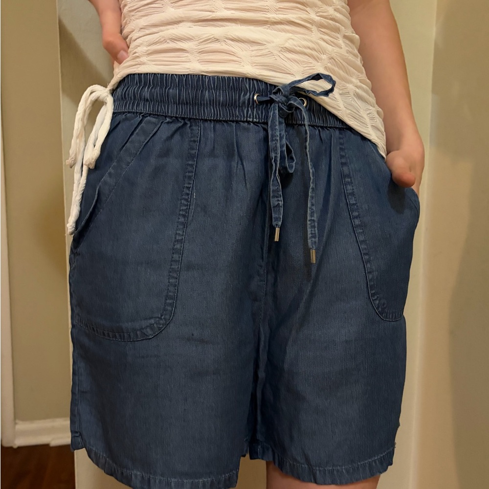 Jones New York Dark Blue Casual Shorts